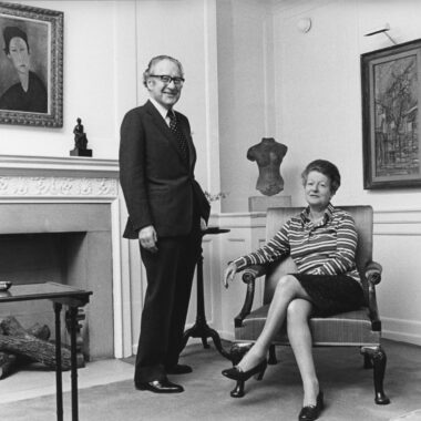 Robert and Lisa Sainsbury in their home