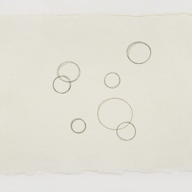 Work on paper by Mona Hatoum depicting circles