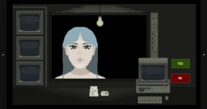 still image from a video game