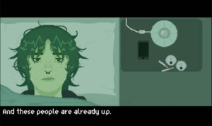 still image from a video game