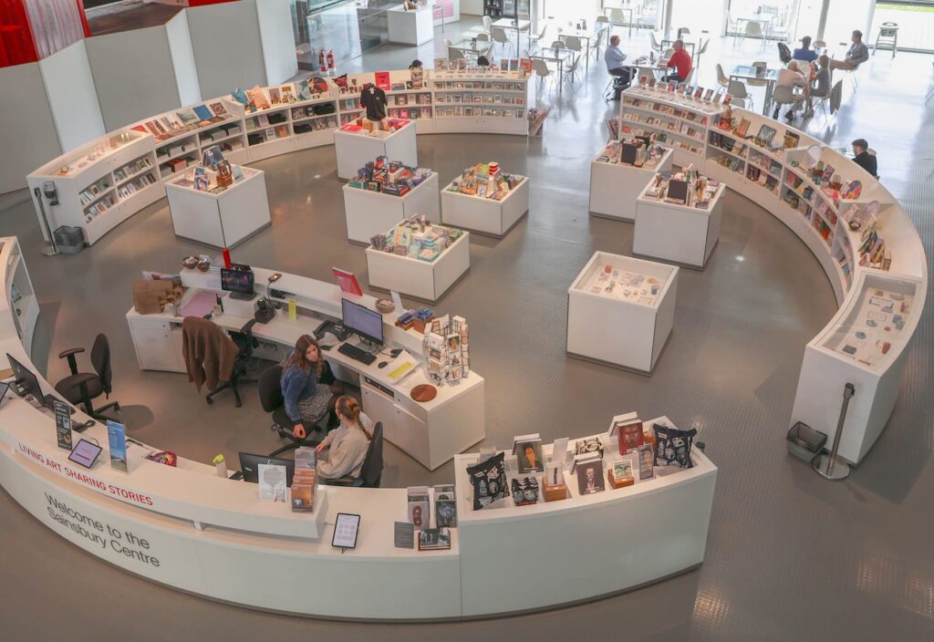 Art Museum gift shop, seen from above